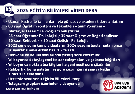 2024 EĞİTİM BİLİMLERİ (VİDEO)